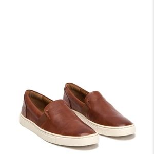 Frye Ivy Slip Leather Sneakers